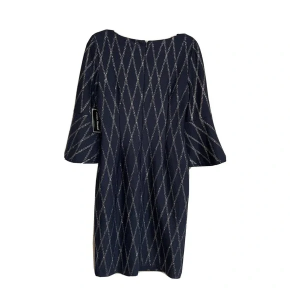 Jessica Howard | Dresses | Nwt Jessica Howard Navy Blue Sequin Sheath Dress  Size 6 | Poshmark